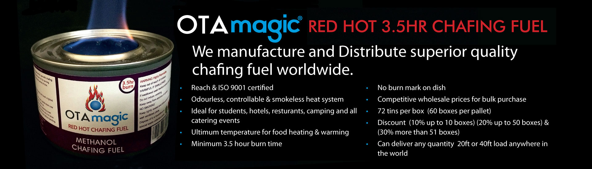 Red Hot 3.5hr Chafing Fuel